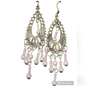 Dangle beaded earrings